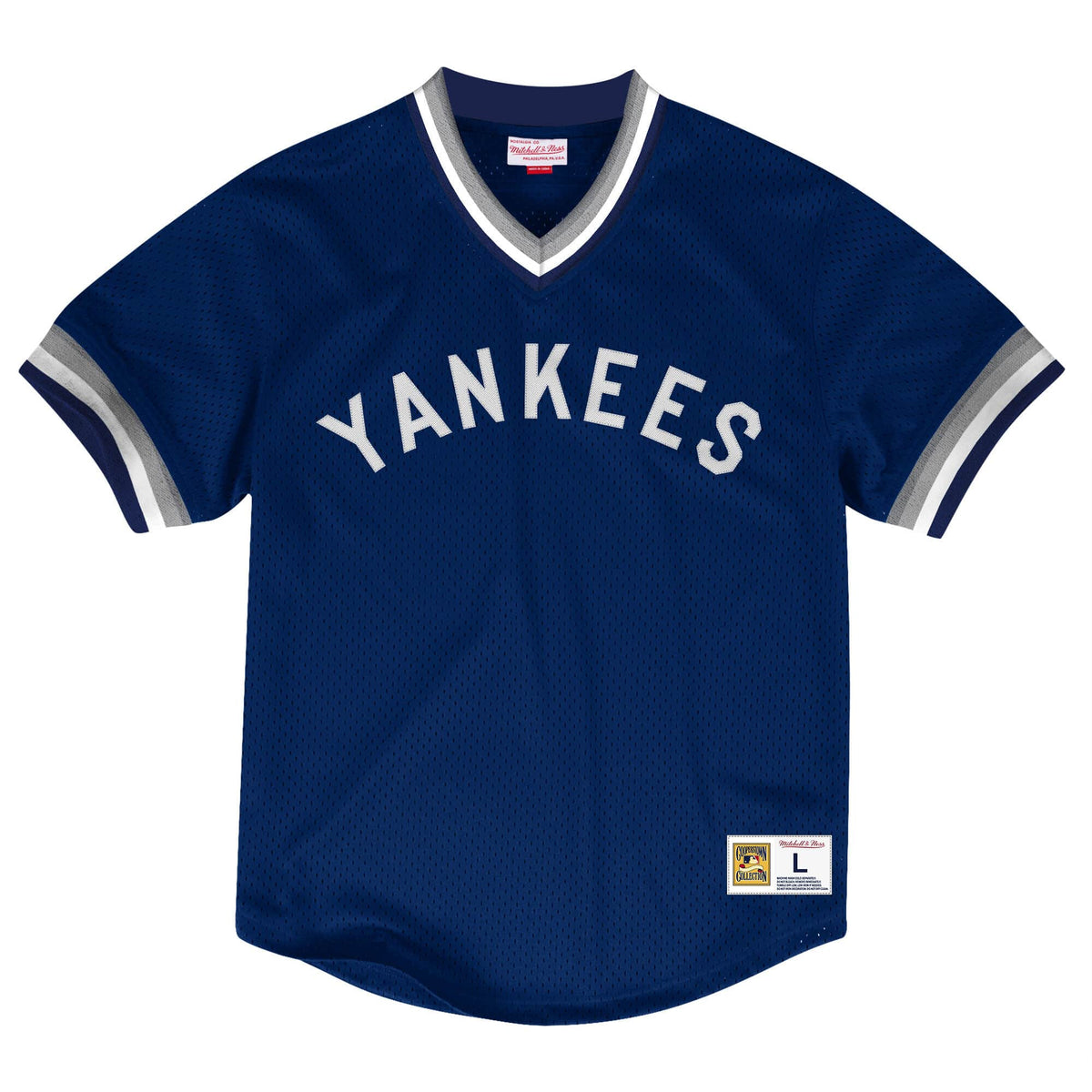 Mitchell & Ness MLB NEW YORK YANKEES MESH V-NECK JERSEY