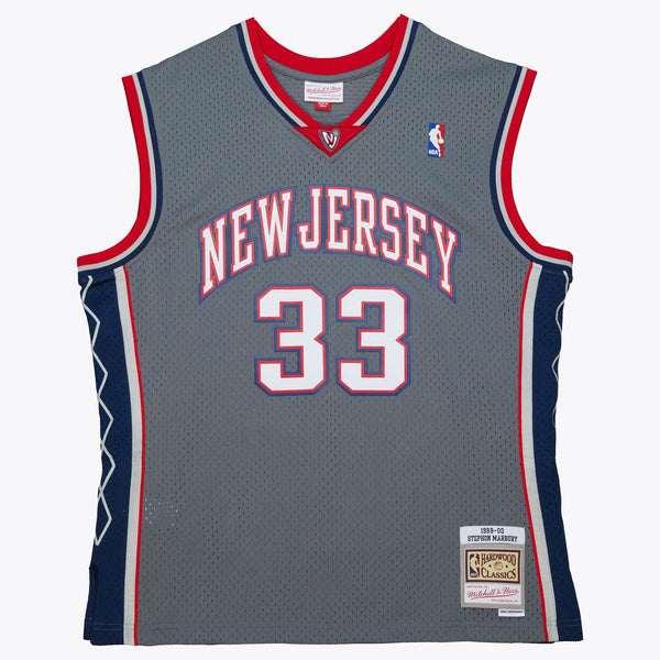 MENS MITCHELL & NESS ALTERNATE JERSEY NETS 1999 STEPHON MARBURY
