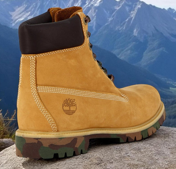 [TB06717B231] Mens Timberland 6IN PREMIUM BOOT WHEAT CAMO (WIDE)