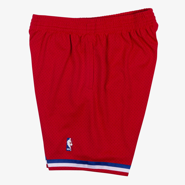 MENS MITCHELL & NESS NBA SWINGMAN SHORTS 76ERS 2002