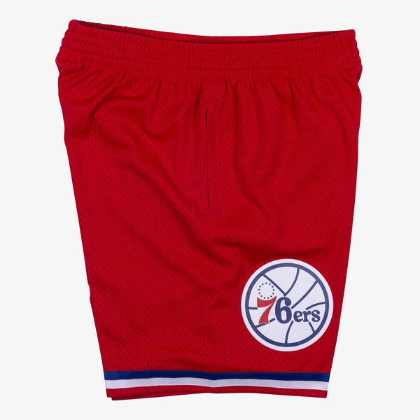 MENS MITCHELL & NESS NBA SWINGMAN SHORTS 76ERS 2002