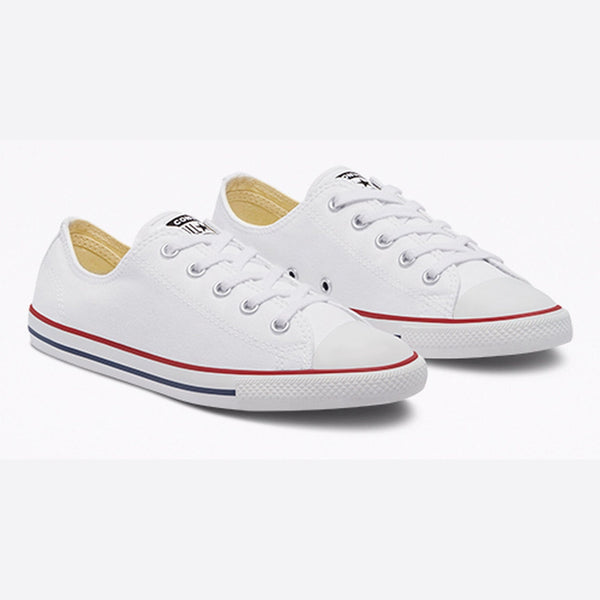 [537204F] WOMENS CONVERSE CHUCK TAYLOR ALL STAR DAINTY OX 'WHITE' - D_08X1