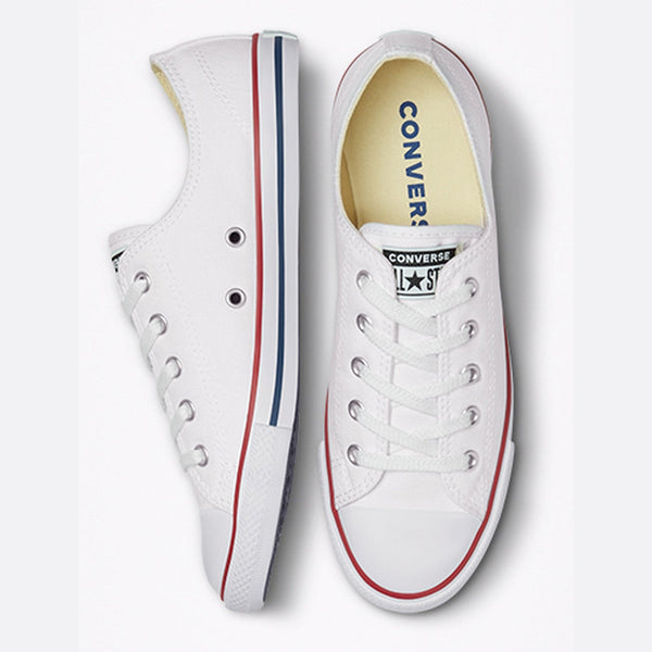 [537204F] WOMENS CONVERSE CHUCK TAYLOR ALL STAR DAINTY OX 'WHITE' - E_08X1