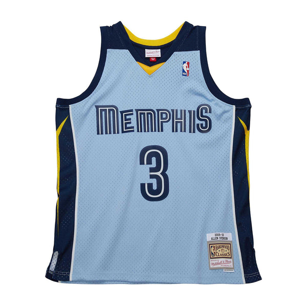 MENS MITCHELL & NESS BLUE ALTERNATE JERSEY GRIZZLIES 2009 ALLEN IVERSON