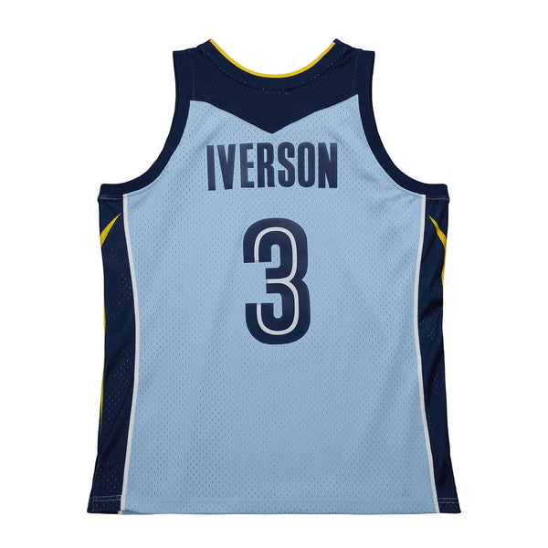 MENS MITCHELL & NESS BLUE ALTERNATE JERSEY GRIZZLIES 2009 ALLEN IVERSON