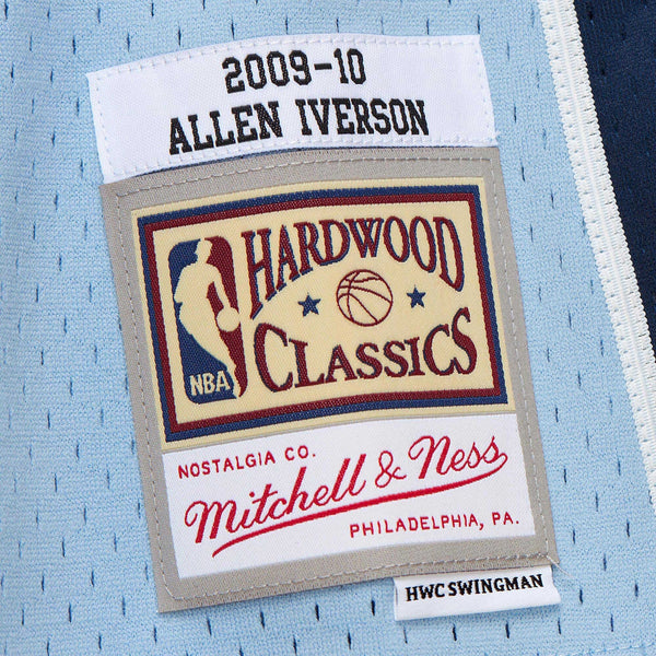 MENS MITCHELL & NESS BLUE ALTERNATE JERSEY GRIZZLIES 2009 ALLEN IVERSON