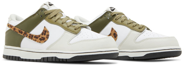 [DX9282-100] GRADE SCHOOL NIKE DUNK LOW 'OLIVE LEOPARD' (GS)