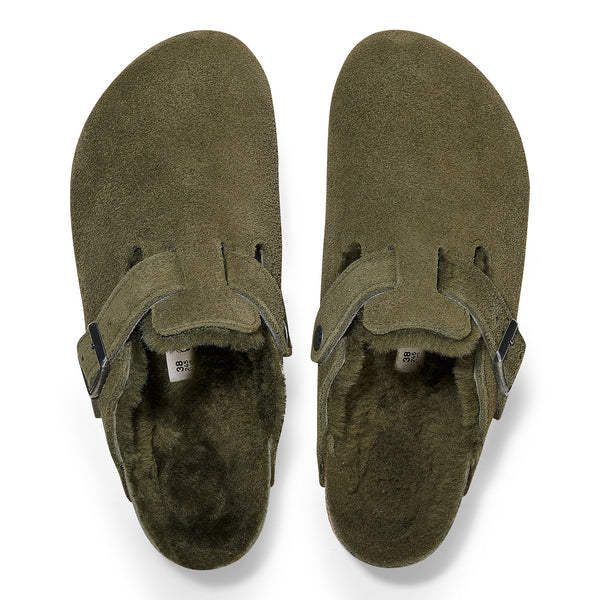 [1025667] UNISEX BIRKENSTOCK BOSTON SHEARLING 'SUEDE LEATHER' (NARROW FIT)