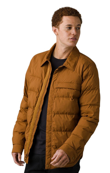[1961921-WALNUT] MENS PRANA PINCHOT SHIRT WATER REPELLENT STANDARD FIT JACKET