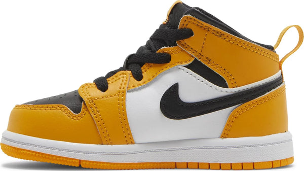 [640735-701] Toddlers Air Jordan Retro 1 Mid 'Taxi' (TD)