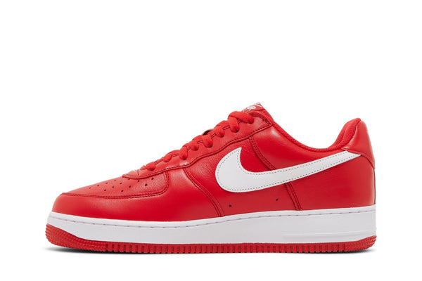 [FD7039-600] Mens Nike AIR FORCE 1 LOW RETRO QS 'COLOR OF THE MONTH UNIVERSITY RED WHITE'