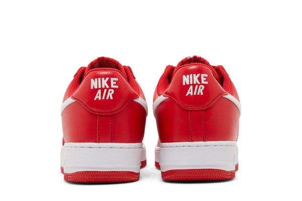 [FD7039-600] Mens Nike AIR FORCE 1 LOW RETRO QS 'COLOR OF THE MONTH UNIVERSITY RED WHITE'