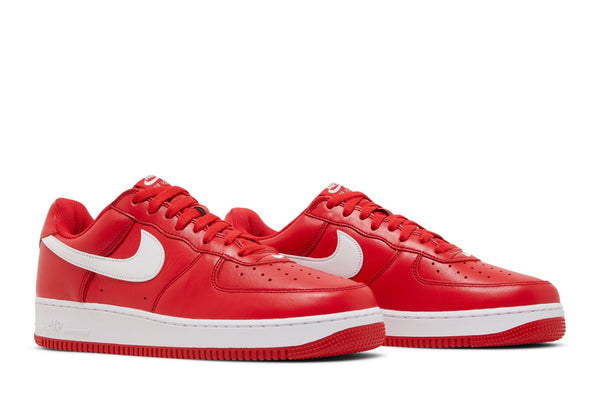 [FD7039-600] Mens Nike AIR FORCE 1 LOW RETRO QS 'COLOR OF THE MONTH UNIVERSITY RED WHITE'