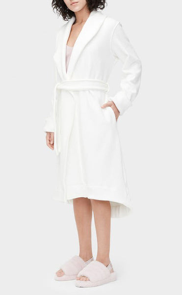 [1095612-CRM] WOMENS UGG DUFFIELD II DOUBLE KNIT FLEECE ROBE 'CREAM'