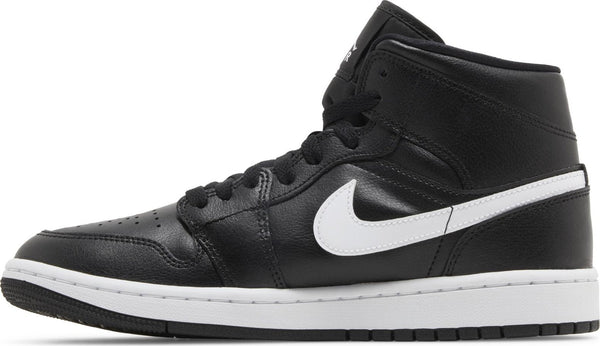 [DV0991-001] Womens Air Jordan RETRO 1 MID 'BLACK WHITE'