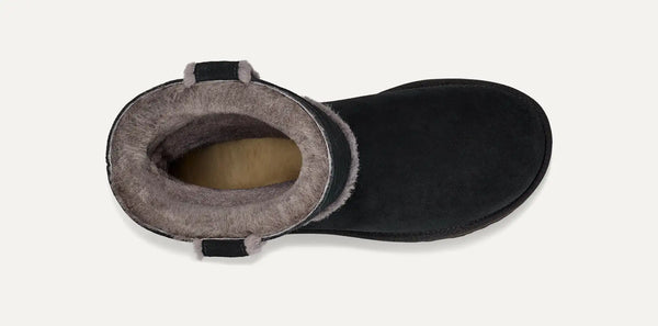 [1098078-BLK] WOMENS UGG CLASSIC SHORT SPILL SEAM BOOT 'BLACK' - BLACK