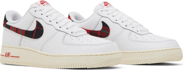 [DV0789-100] Mens Nike Air Force 1 Low '07 LV8 'Tartan Plaid White University Red'
