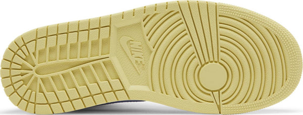 [BQ6472-701] Womens Air Jordan RETRO 1 MID 'LEMON WASH LAPIS'