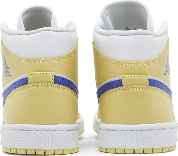 [BQ6472-701] Womens Air Jordan RETRO 1 MID 'LEMON WASH LAPIS'