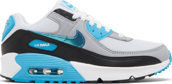 [FD0678-100] Grade School Nike AIR MAX 90 GS 'BLUE LIGHTNING METALLIC'