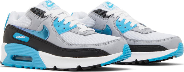 [FD0678-100] Grade School Nike AIR MAX 90 GS 'BLUE LIGHTNING METALLIC'