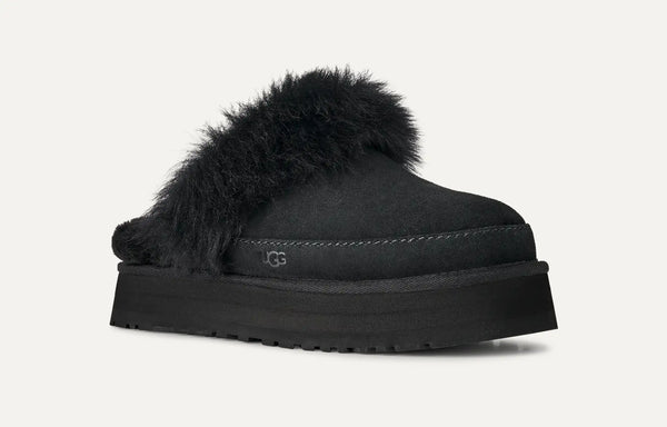 [1173930-BLK] WOMENS UGG DISQUETTE CHALET SLIPPER 'BLACK'