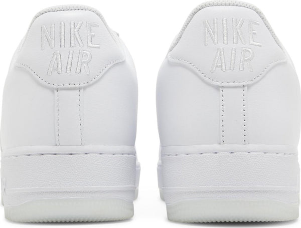 [FN5924-100] Mens Nike AIR FORCE 1 LOW '07 RETRO 'JEWEL SWOOSH TRIPLE WHITE'