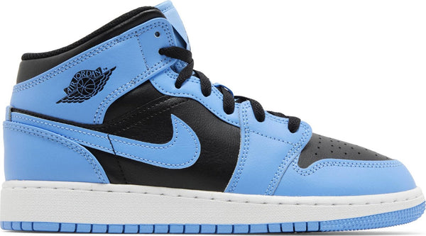 [DQ8423-401] Grade School Air Jordan RETRO 1 MID 'UNIVERSITY BLUE BLACK (GS)'