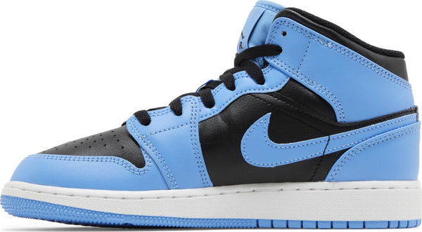 [DQ8423-401] Grade School Air Jordan RETRO 1 MID 'UNIVERSITY BLUE BLACK (GS)'