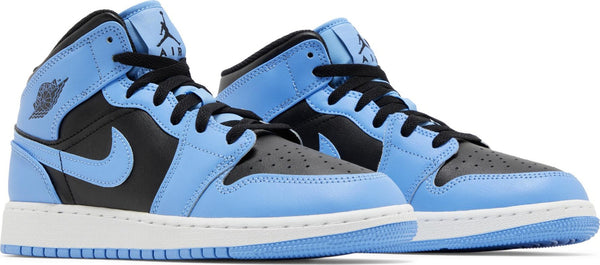 [DQ8423-401] Grade School Air Jordan RETRO 1 MID 'UNIVERSITY BLUE BLACK (GS)'