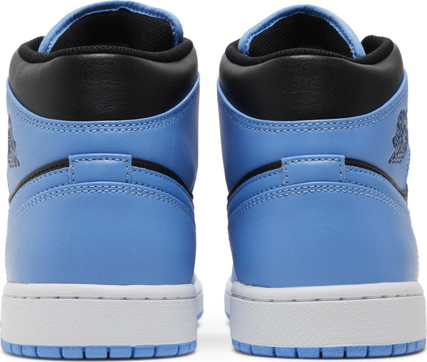 [DQ8426-401] Mens Air Jordan RETRO 1 MID 'UNIVERSITY BLUE BLACK'