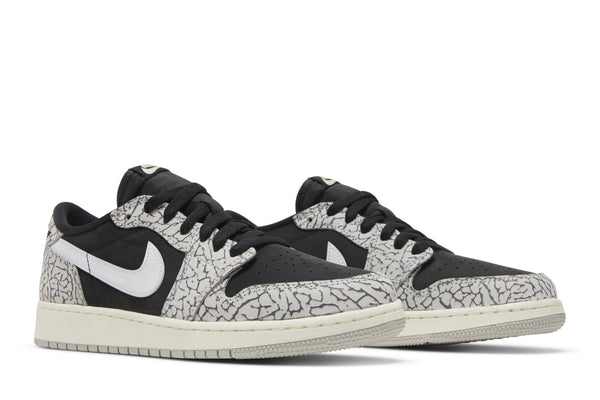 [CZ0858-001] Grade School Air Jordan RETRO 1 LOW OG 'BLACK CEMENT (GS)'