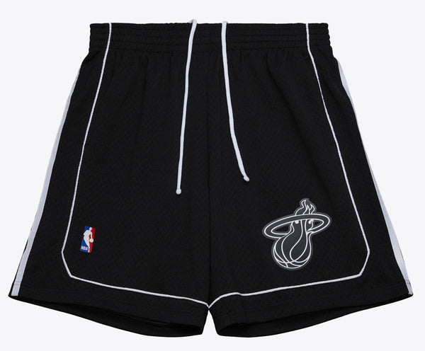 MENS MITCHELL & NESS NBA BLACK SHORTS HEAT 2011