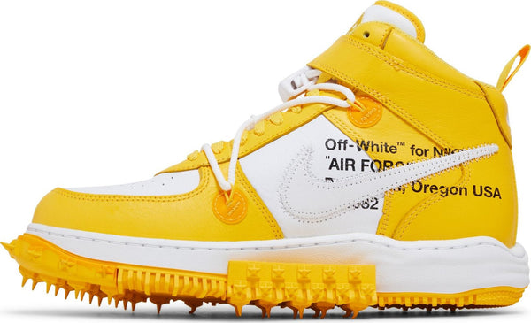 [DR0500-101] Mens Nike AIR FORCE 1 MID SP 'OFF-WHITE VARSITY MAIZE'