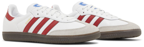 [IG1025] MENS ADIDAS SAMBA OG 'WHITE BETTER SCARLET'