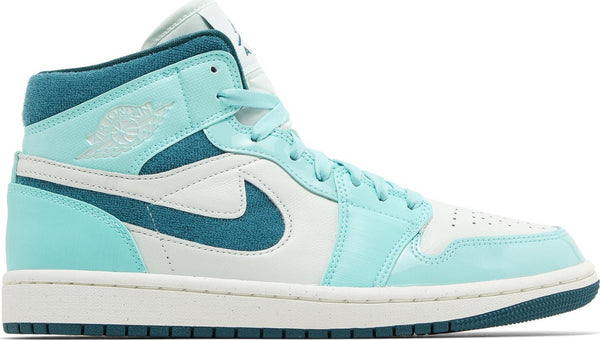 [DZ3745-300] Womens Air Jordan RETRO 1 MID 'CHENILLE BLEACHED TURQUOISE (WOMEN'S)'