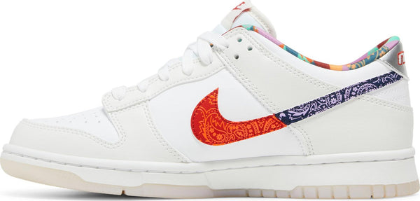 [FN8913-141] Grade School Nike Dunk Low 'White Multi-Color Paisley' (GS)