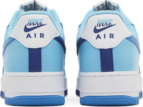 [DZ2522-100] Mens Nike AIR FORCE 1 LOW '07 LV8 'SPLIT LIGHT PHOTO BLUE DEEP ROYAL'