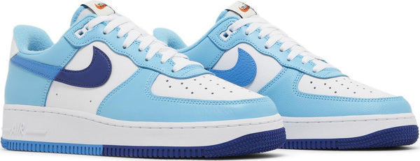 [DZ2522-100] Mens Nike AIR FORCE 1 LOW '07 LV8 'SPLIT LIGHT PHOTO BLUE DEEP ROYAL'