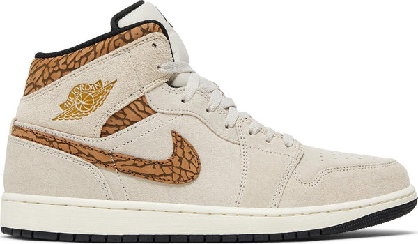 [DZ4129-102] Mens Air Jordan RETRO 1 MID SE 'BROWN ELEPHANT'