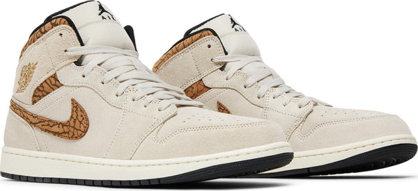 [DZ4129-102] Mens Air Jordan RETRO 1 MID SE 'BROWN ELEPHANT'