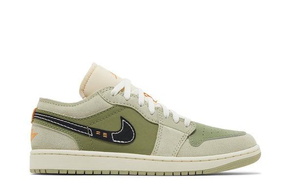 [FD6819-300] Mens Air Jordan Retro 1 Low SE Craft 'Light Olive'
