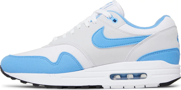 [FD9082-103] Mens Nike AIR MAX 1 'WHITE UNIVERSITY BLUE'