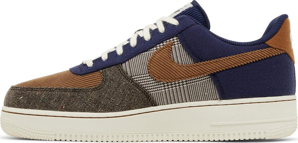 [FQ8744-410] Mens Nike AIR FORCE 1 LOW '07 PRM 'TWEED MIDNIGHT NAVY CORDUROY'