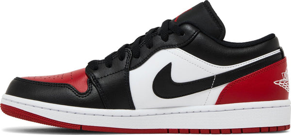 [553558-161] Mens Air Jordan Retro 1 Low 'Bred Toe 2.0'