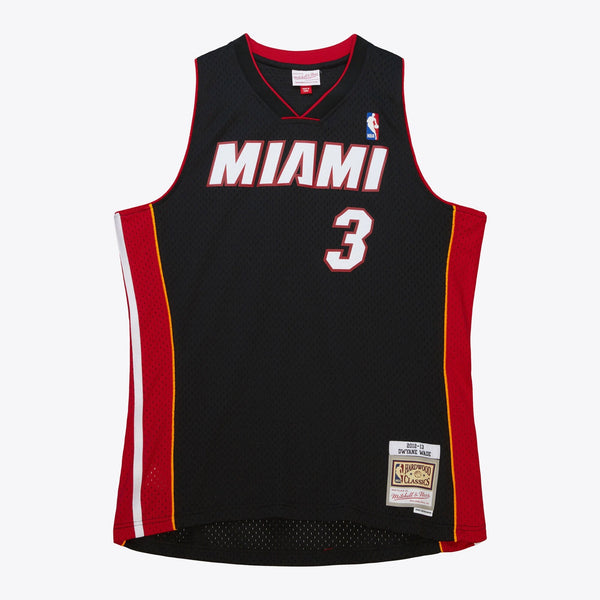 MENS MITCHELL & NESS BLACK JERSEY HEAT 2012 DWYANE WADE