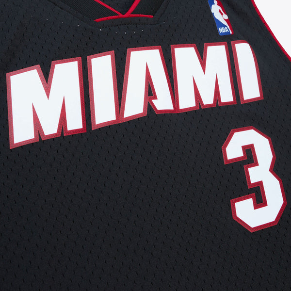 MENS MITCHELL & NESS BLACK JERSEY HEAT 2012 DWYANE WADE