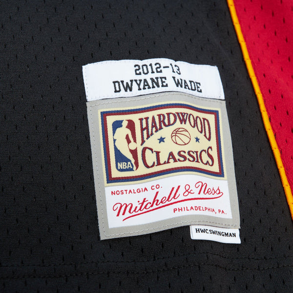 MENS MITCHELL & NESS BLACK JERSEY HEAT 2012 DWYANE WADE