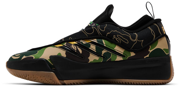 [JH6358] MENS ADIDAS DAME 9 'BAPE BLACK GREEN'