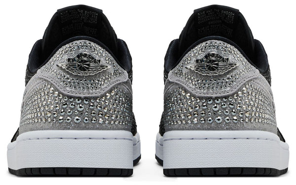 [HM9208-001] WOMENS AIR JORDAN RETRO 1 LOW OG 'SWAROVSKI STEALTH'